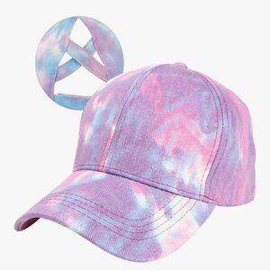 Women's Pastel Tie-Dye Baseball Cap